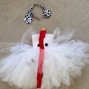 Dalmatian Tutu Costume with Headband